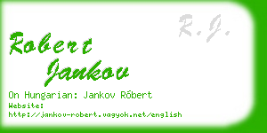 robert jankov business card
